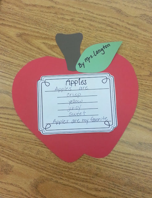 Cute and easy apple craft and poem activity! Great extension after our apple tasting!