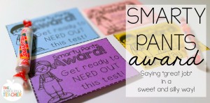 Smarty Pants Award tags for smarites candies