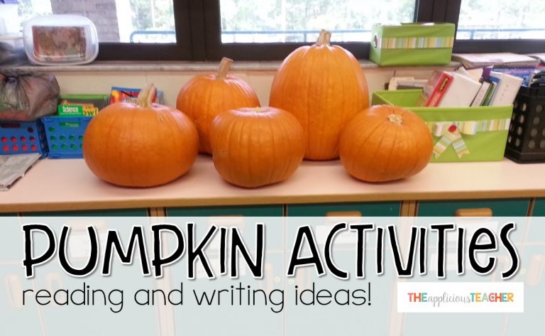 Pumpkin activities for reading and writing!