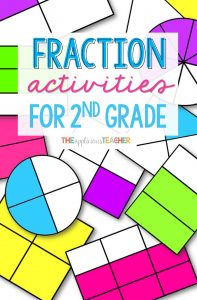 fraction activity ideas that are perfect for 2nd grade. I love the game at the end of this post!