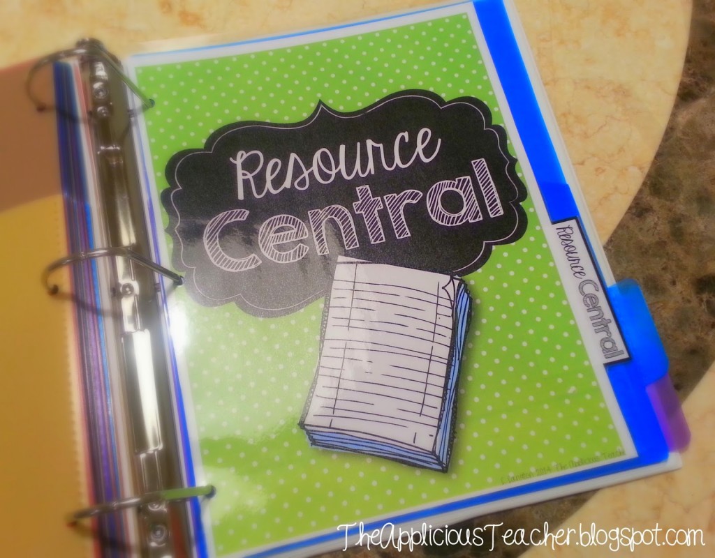 Resources to keep in your student data binder