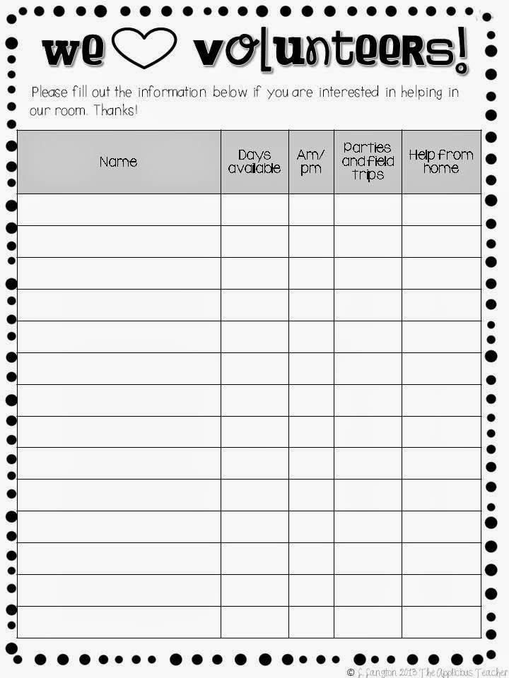 volunteer sign up form