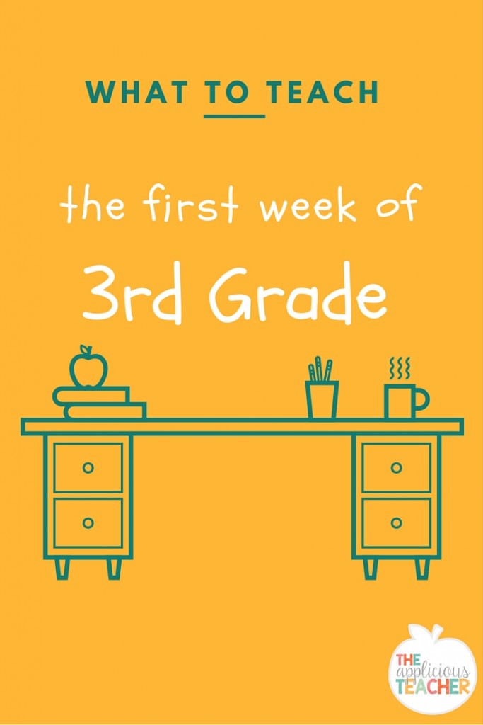 What to teach the first week of third grade