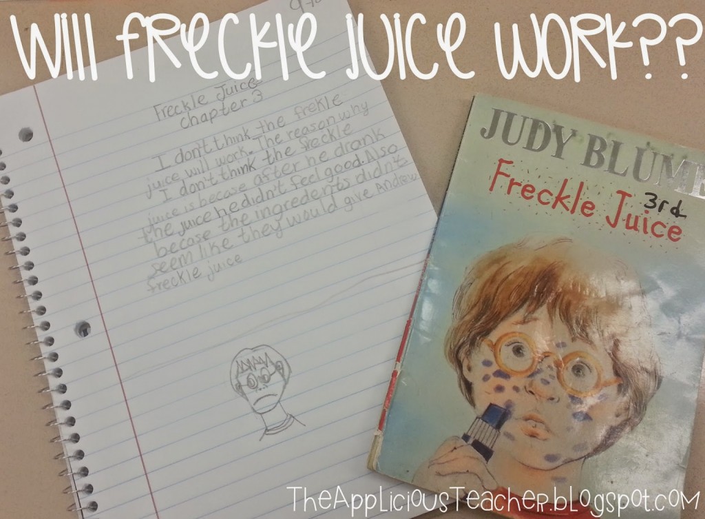 freckle juice writing response