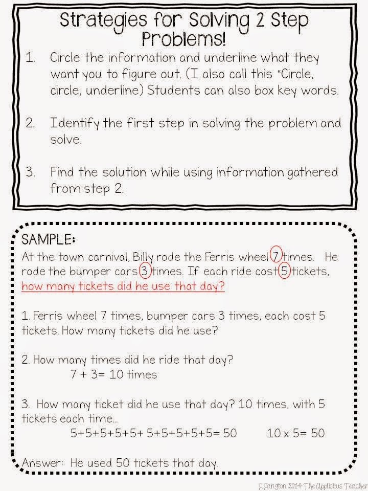 Two Step Math Problems 3Rd Grade Jon Jameson s English Worksheets