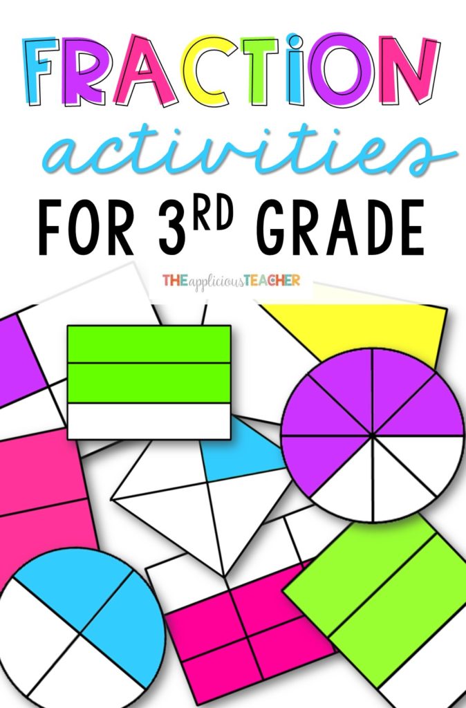Fraction activities and games perfect for 3rd grade- The Applicious Teacher