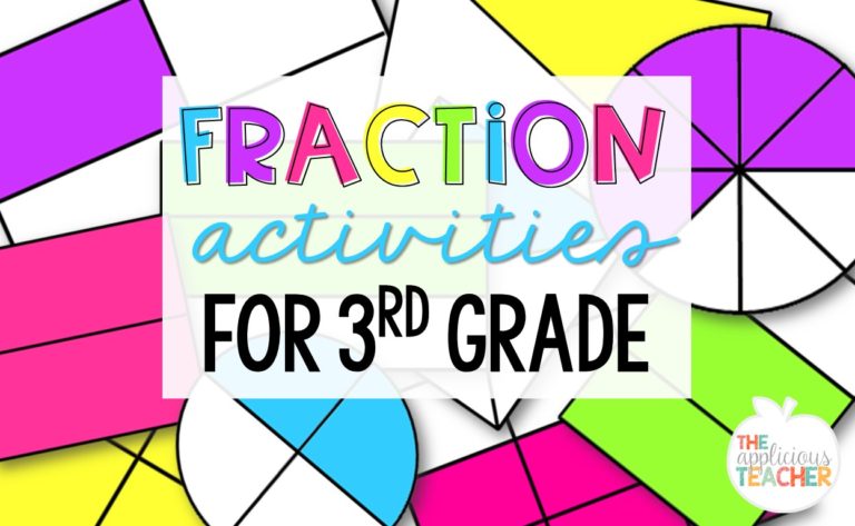 fraction activities for 3rd grade