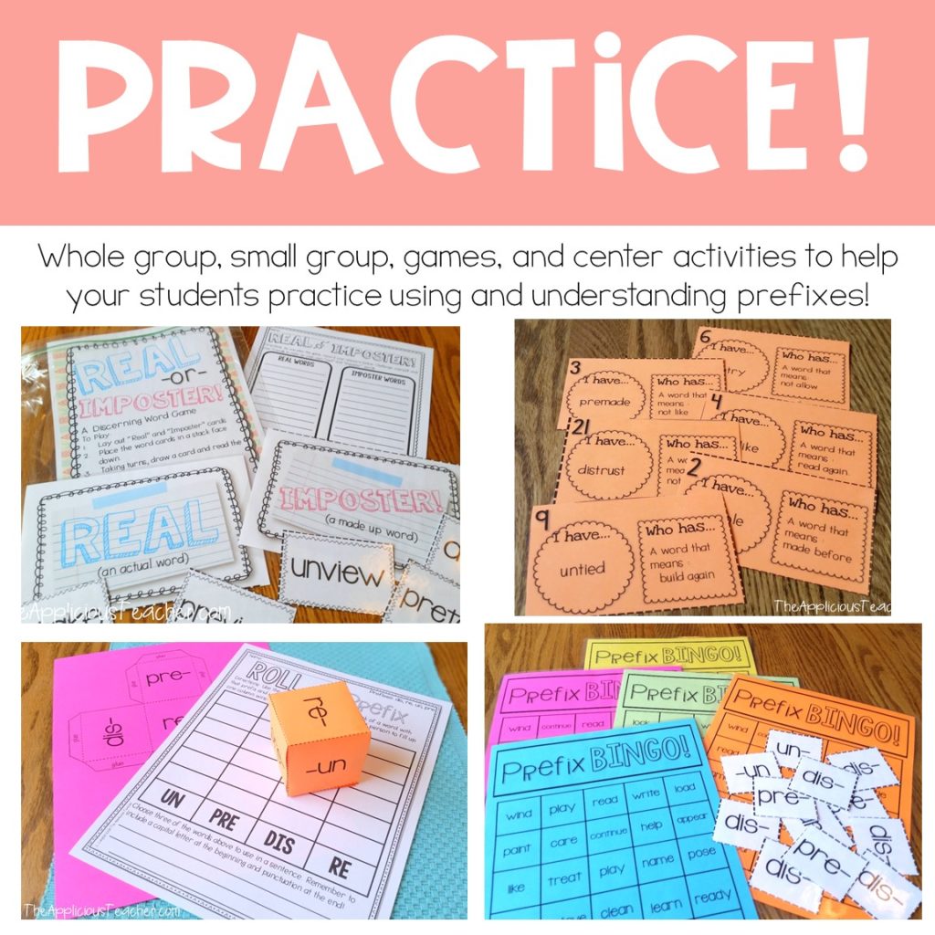 Prefix Activities for 3rd Grade: Wordy Study for Prefixes