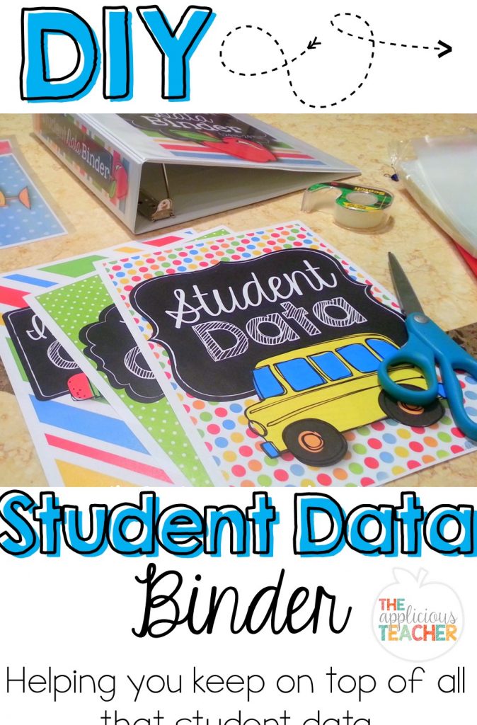 organize all that data with a student data binder!