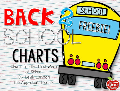Back to School Class Charts