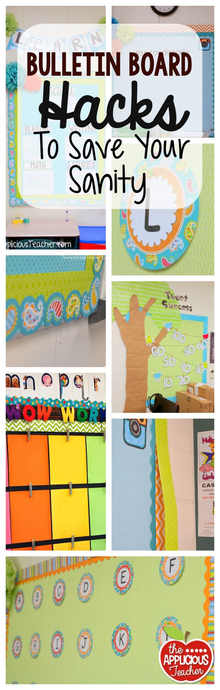 Bulletin Board Hacks to Save Your Sanity The Applicious Teacher