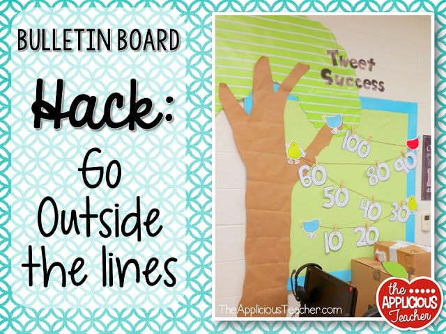 bulletin board hack: think outside the lines