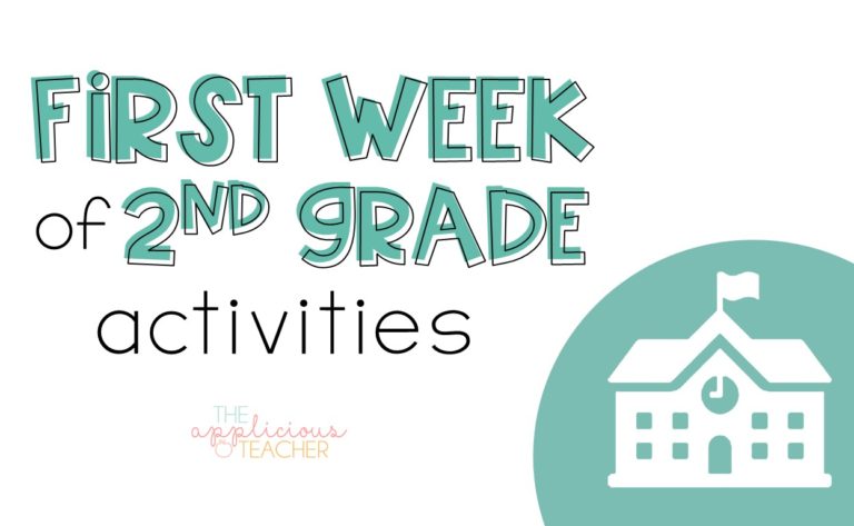 First week of 2nd grade activites-TheAppliciousTeacher.com
