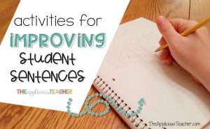 activities and ideas for improving your students' sentences and writing. Perfect for 1st and 2nd grade!