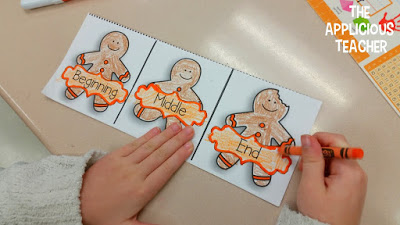 Recounting story of "The Gingerbread Boy" tri-fold