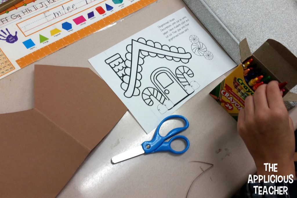 gingerbread house card. perfect for the holidays