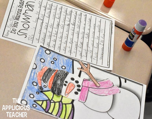 how to build a snowman activity