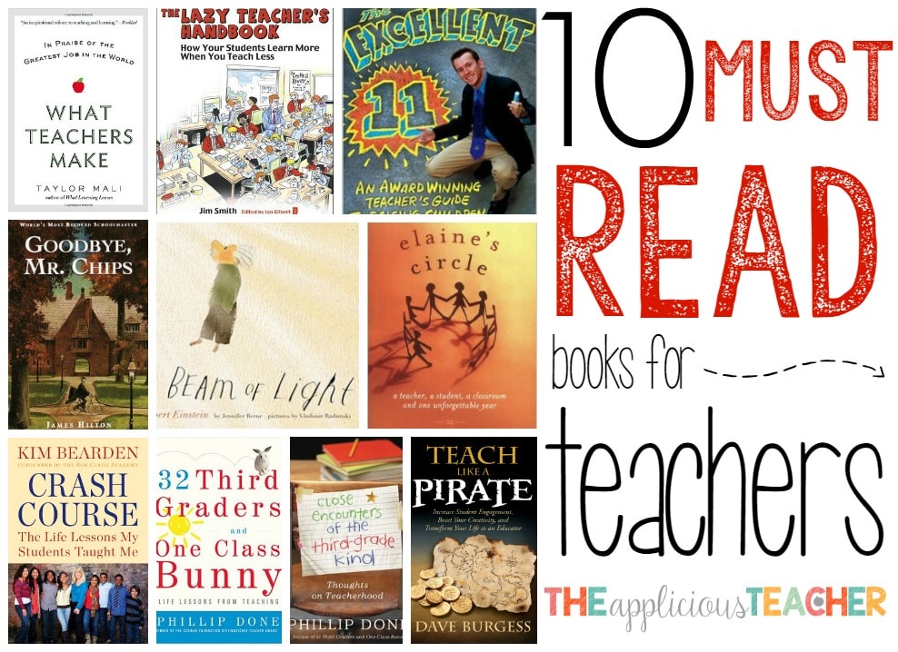 tapperhed træk uld over øjnene Numerisk 10 MUST Read Books for Teachers - The Applicious Teacher
