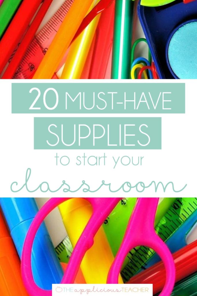 Classroom supplies must haves to start up your classroom! Great list for teachers who are just getting started and aren't sure where to begin!