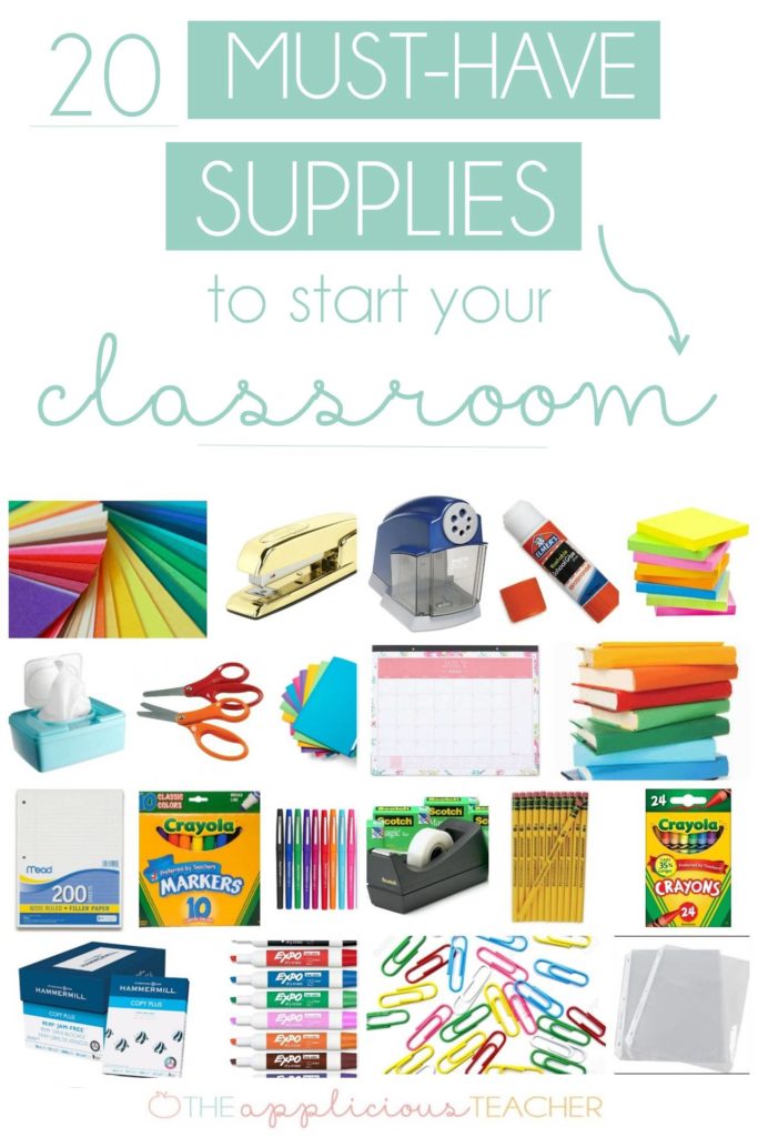 Classroom supplies must haves to start up your classroom! Great list for teachers who are just getting started and aren't sure where to begin!