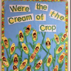 Corn on the cob- Fall Bulletin board- perfect to keep up all season