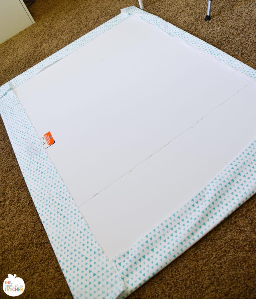 Cover board with fabric