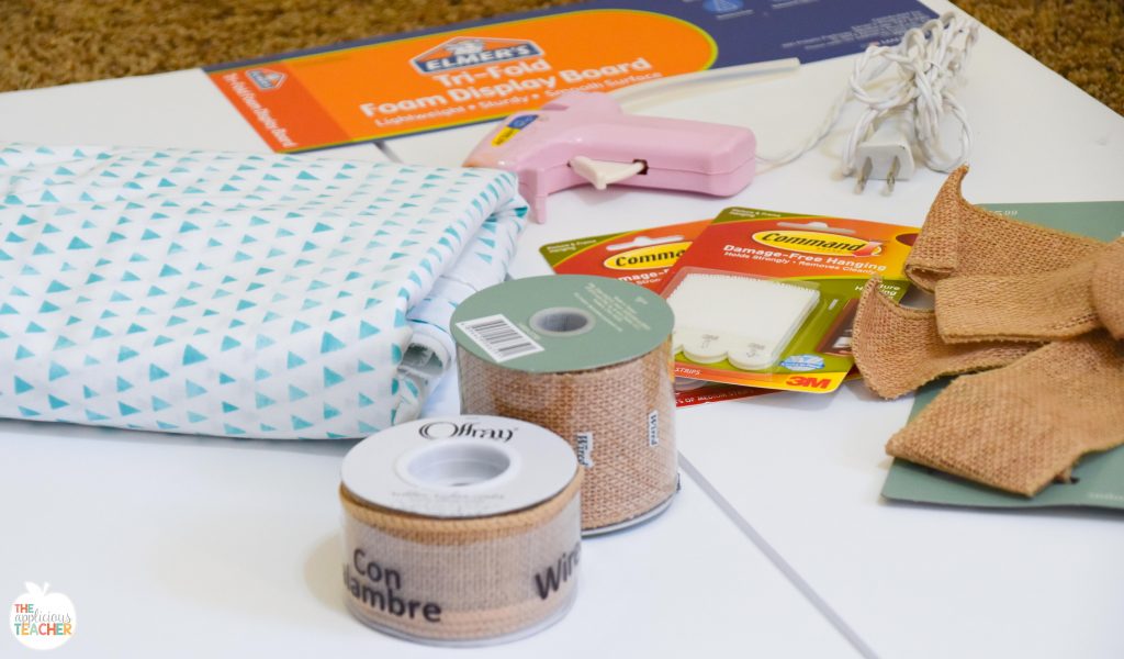 Supplies for your DIY bulletin board