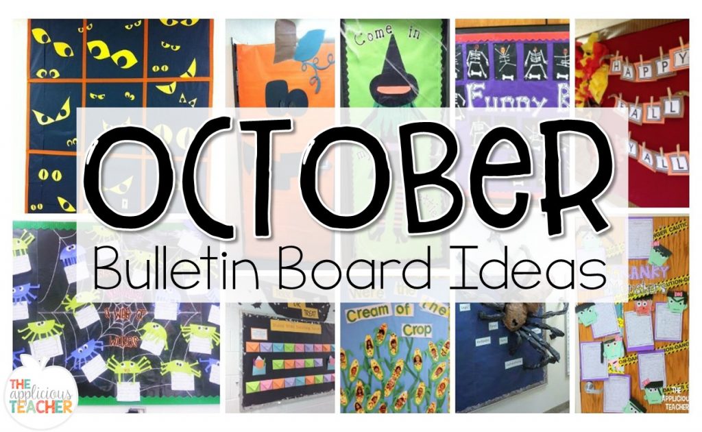 Collection of October bulletin boards and door decorations! 