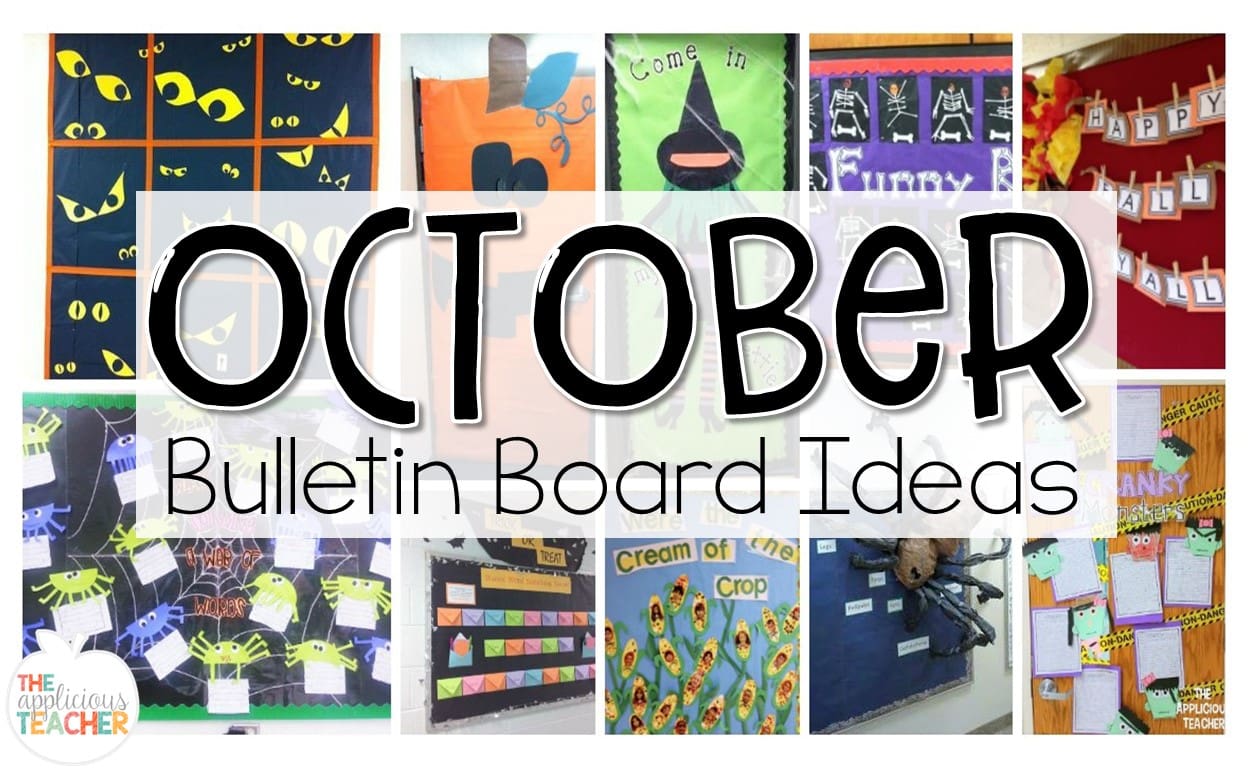 Collection of fun bulletin boards for October!