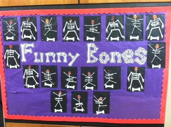 Funny Bones bulletin board. Perfect october bulletin board