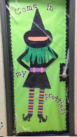 Witch classroom door- perfect for halloween!