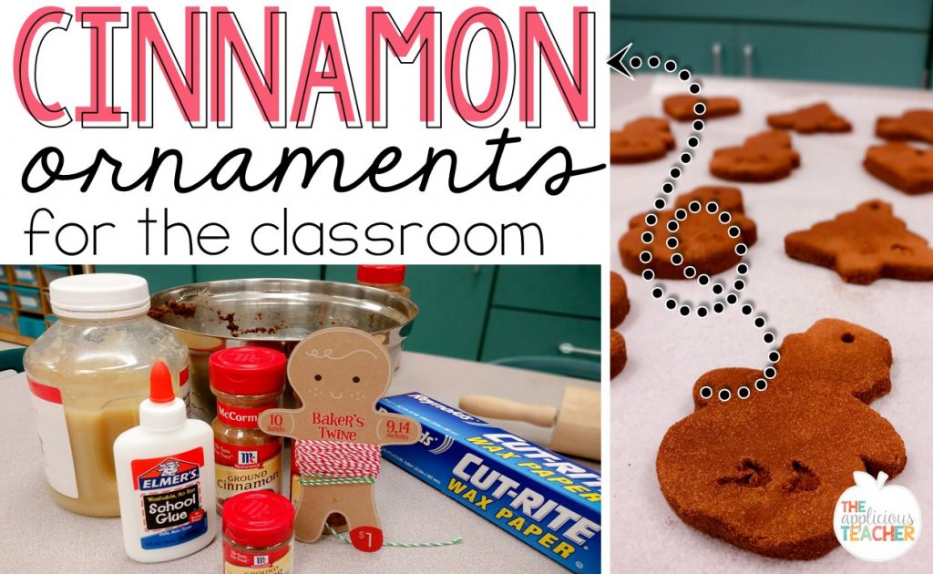 Cinnamon ornaments for the classroom