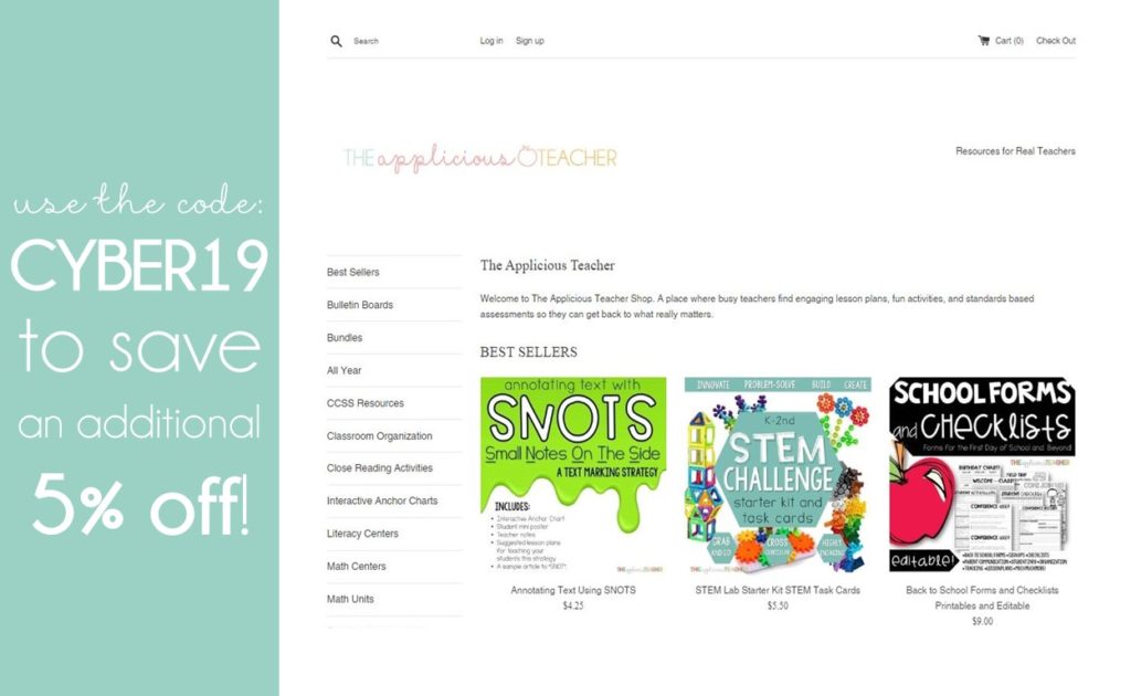 Shop the Applicious Teacher store