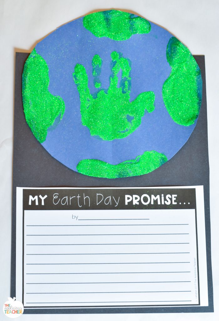 Earth day writing craft completed project