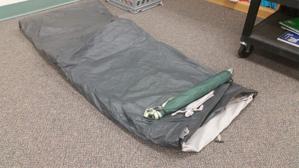 tent in the classroom