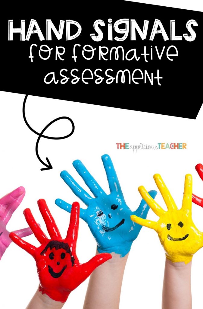 hand signals for quick formative assessment. Stop loosing time with talking and grading! These three signals will change the way you assess your students FOREVER!