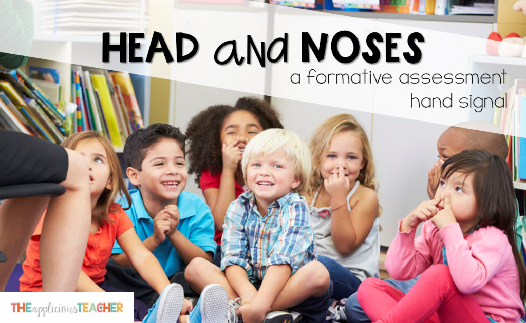 use heads and noses to spot check your students understanding quickly (and quietly!)