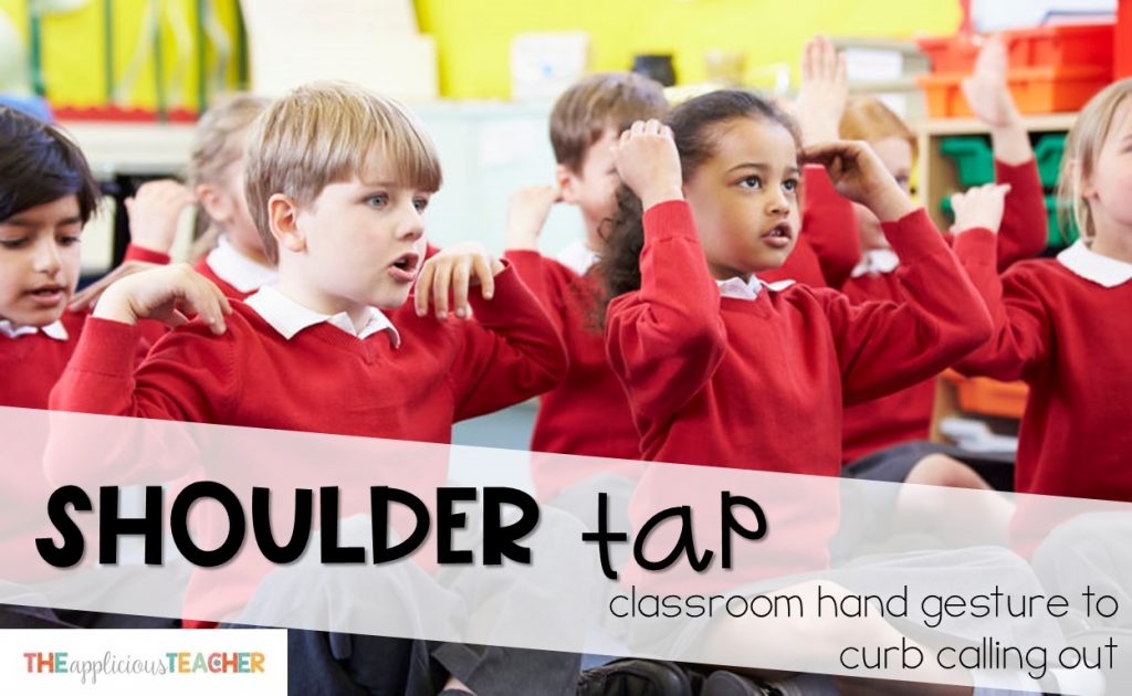 tired of the calling out? Use the shoulder tap symbol