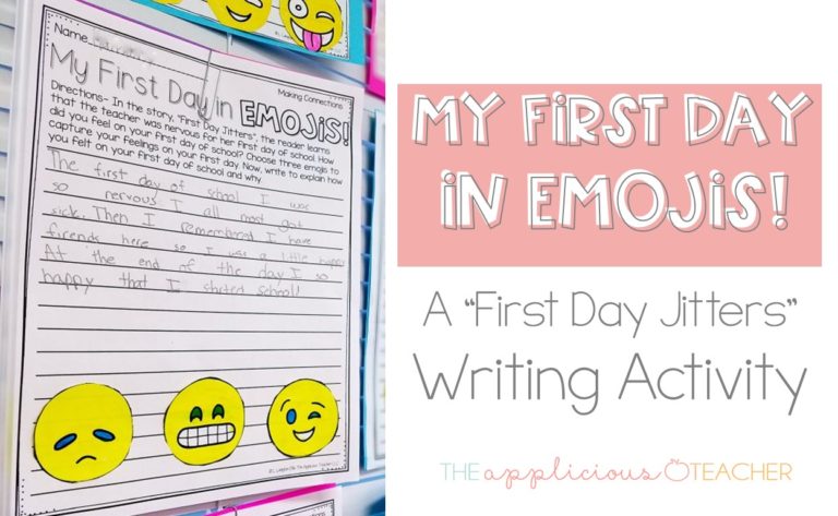 first day jitters activity