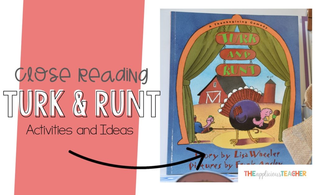 Turk and Runt Close Reading Activities- great post outlining some fun and engaging activities for the book Turk and Runt. Follows a five day close reading activity. 