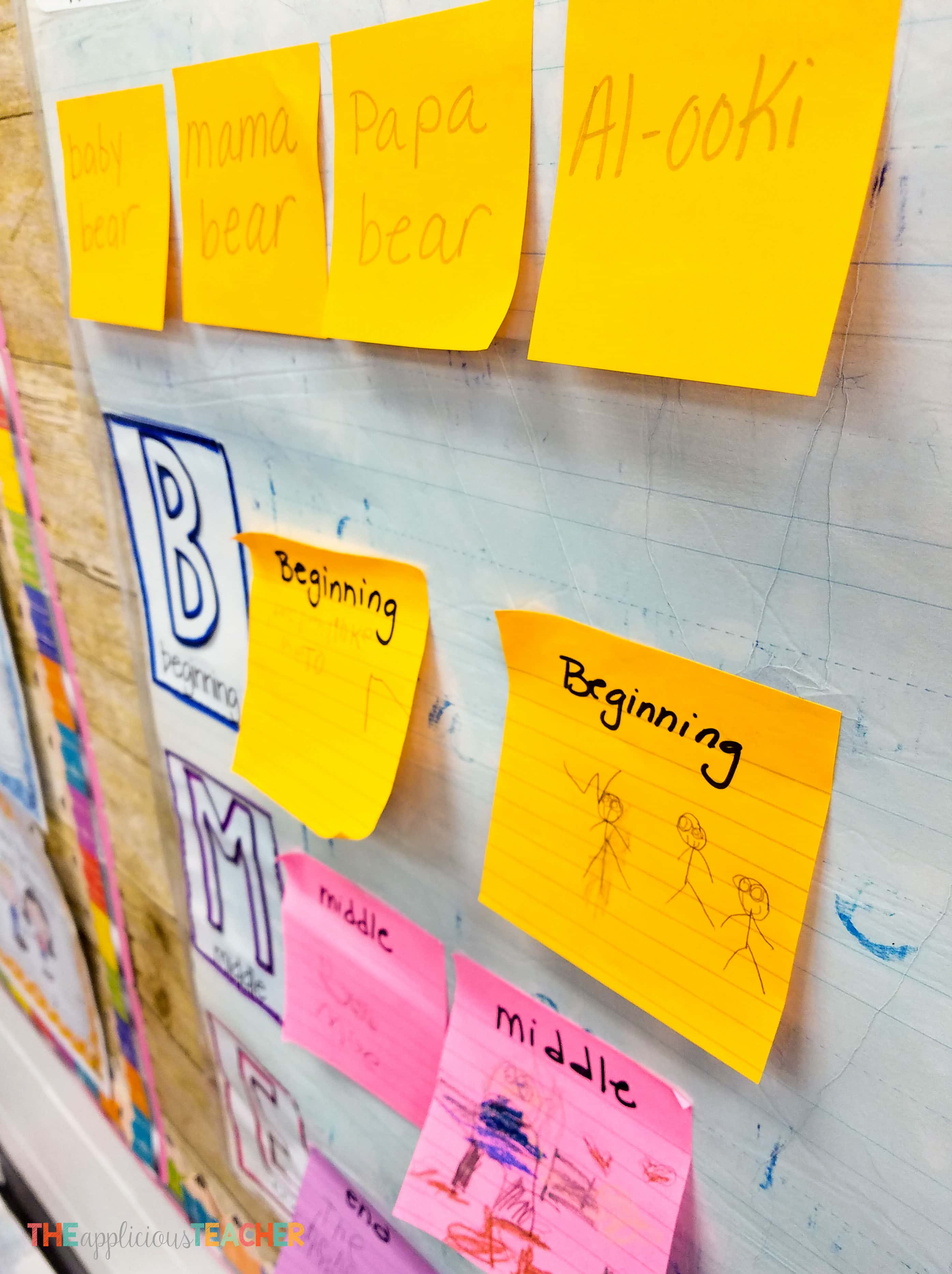 Make the most of your interactive anchor charts by having the studnets fill in the charts (even if they can't write!)
