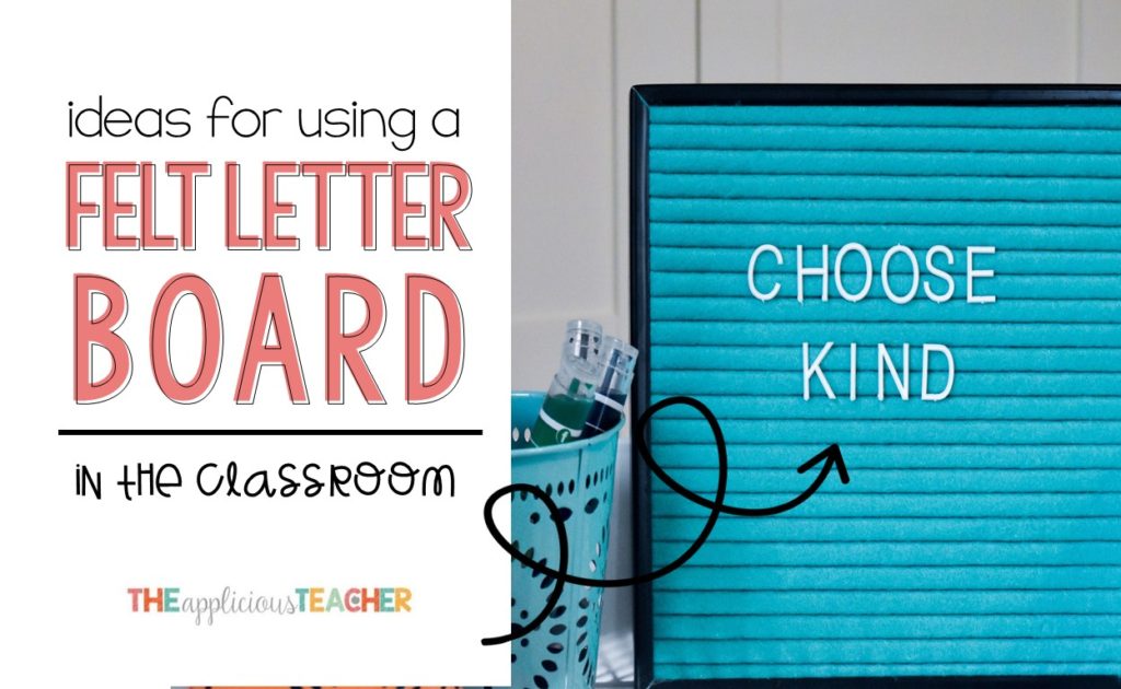 Do you have the must have accessory for your classroom in the new year. Here are some great ideas for using a felt letter board in your classroom.