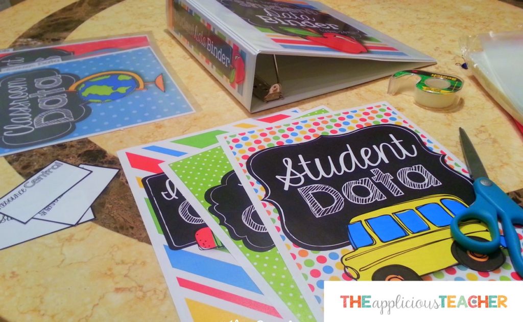 Student Data Binder- perfect for keeping all your student data organized and ready all year