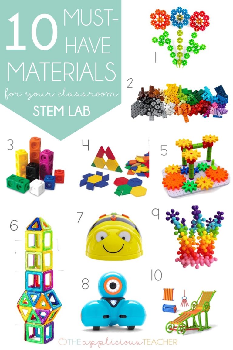 10 Materials for classroom Stem Lab 2 - The Applicious Teacher