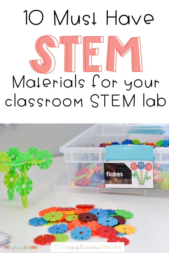 Classroom Stem Materials New Pin 1   The Applicious Teacher