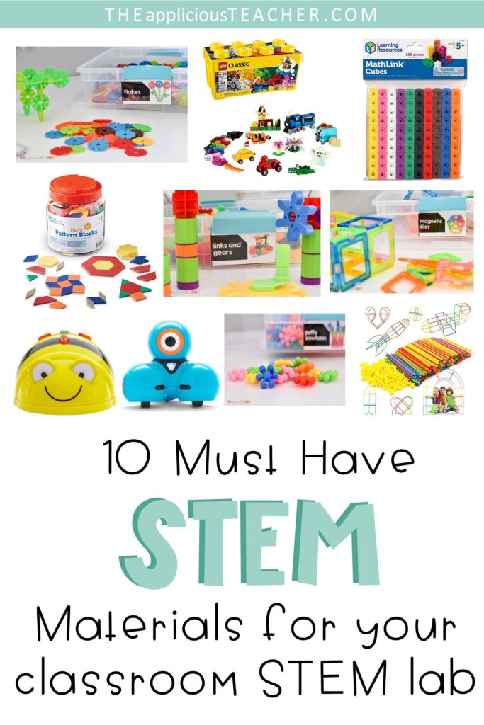 Classroom Stem Materials New Pin 2 - The Applicious Teacher