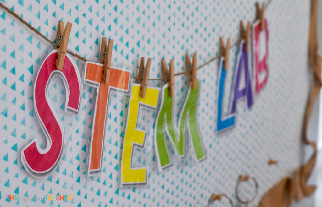 STEM Lab bulletin board banner