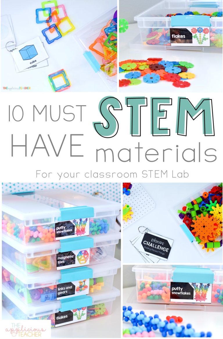 STEM Materials Pin - The Applicious Teacher