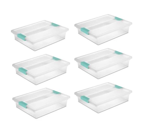 Sterilite Clip top bins for Mini Classroom Stem Lab manipulatives