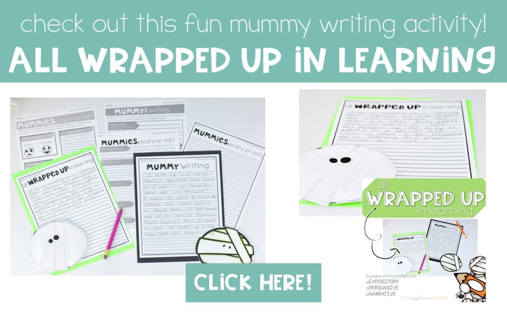 All Wrapped Up in learning- Mummy Writing Project Craft
